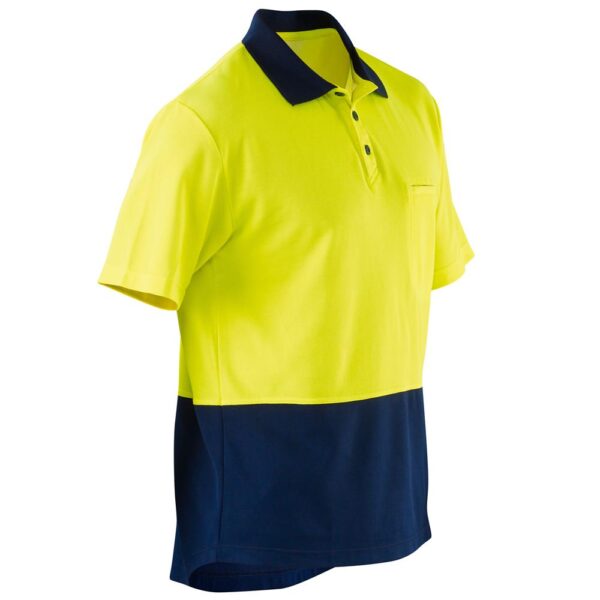 Custom Hi-Vis Short Sleeve Spliced Polo