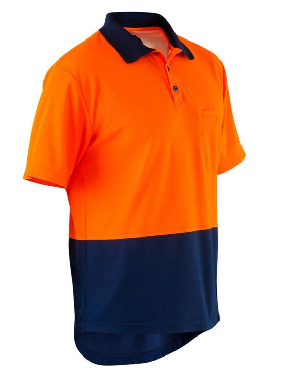 Custom Mens Short Sleeve Hi Vis Polo - Image 2