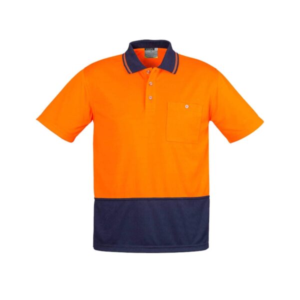 Custom Hi-Vis Short Sleeve Spliced Polo - Image 3